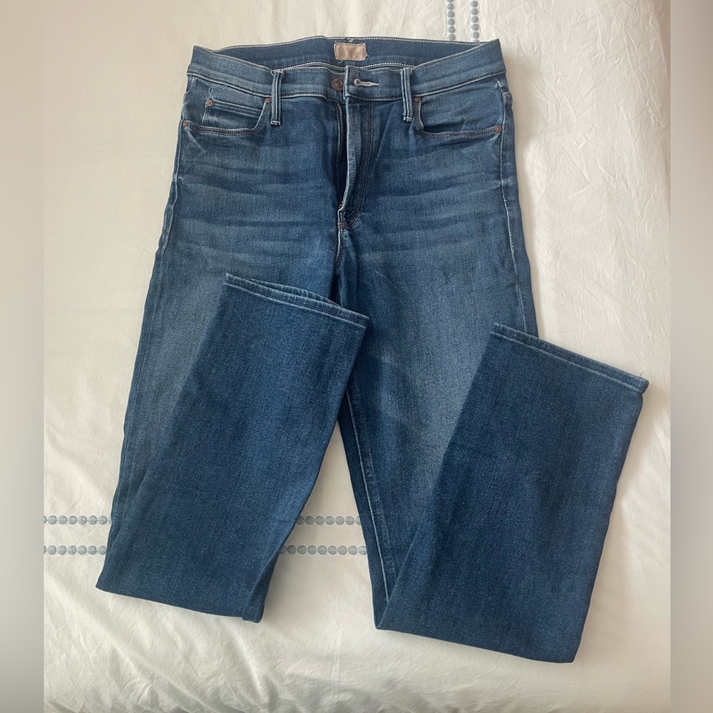 MOTHER Mid Rise Dazzler Ankle Jeans in Sweet and Sassy